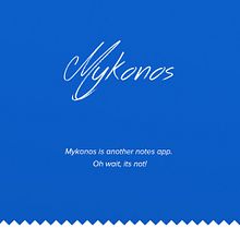 Mykonos - note app for iPad. UX / UI, Web Design, e Desenvolvimento Web projeto de Harshavardhan Sreedhar - 28.07.2014