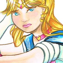 Sailor Moon Fanarts.. Un projet de Beaux Arts, Conception de personnages et Illustration traditionnelle de Beatriz López Albir - 30.07.2014