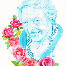 Retrato de Sacramento con rosas · acuarela. Fine Arts, Traditional illustration, and Painting project by Natalia Vallès López - 10.16.2013