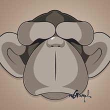 Monkey. Traditional illustration project by Iván Soler Rebolo - 08.04.2014