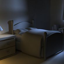 Bedroom Lighting Vray. 3D, and Animation project by Iván Soler Rebolo - 08.04.2014