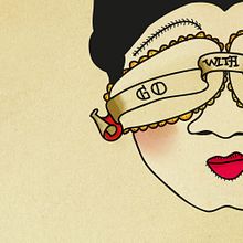 Tattoo "Go with the flow". Un projet de Design graphique, Illustration traditionnelle, T , et pographie de Leti Velasco - 05.08.2014
