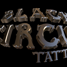 Diseño logo 3D - Tienda tattoo de Tenerife. Un progetto di 3D, Br, ing, Br, identit, Design e Gestione progetti di design di Tano Lombardo - 17.07.2014