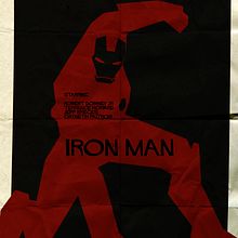 Cartel IRONMAN inspiracido en Saul Bass. Projekt z dziedziny Kino, film i telewizja, Projektowanie postaci, Projektowanie graficzne, W, darzenia i  Reklama użytkownika Oscar Aceves Gallardo - 27.05.2014
