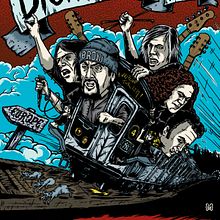 Póster del Tour Europeo de 2014 de The Dictators . % Marcos Cabrera tarafından hazırlanan Grafik Tasarım, Geleneksel illüstras, Ve on projesi - 08.07.2014