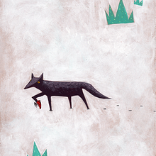  If I have warmth... I go for a walk in the snow. Un proyecto de Ilustración tradicional de Ángela de la Vega - 07.08.2014