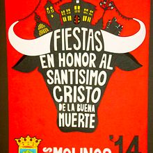 CARTEL FIESTAS PATRONALES DE LOS MOLINOS Ein Projekt aus dem Bereich Design, Grafikdesign und Traditionelle Illustration von Victoria Nuñez Moncada - 11.08.2014