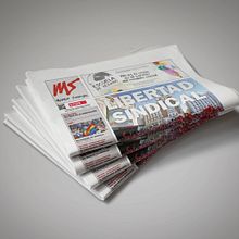 Periódico Madrid Sindical. Un proyecto de Diseño editorial de Adrián Mozas Monterrubio - 11.08.2014
