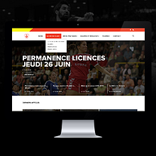 Redesign of BEC Handball. Un proyecto de Dirección de arte, Diseño Web y UX / UI de Frouin Emma - 11.07.2014
