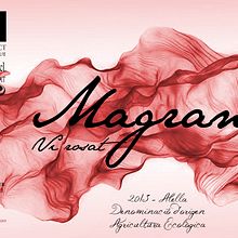 Etiqueta MAGRANA Vi rosat. Graphic Design project by Patricia PHP - 08.12.2014