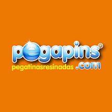 Diseño de la imagen grafica. Pegapins. Pegatinas resinadas. Design, and Screen Printing project by Interlínea de comunicación - 08.12.2014