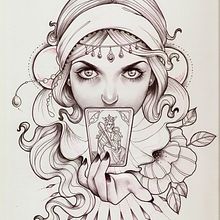 Tattoo design.2. Traditional illustration project by Marta Adán - 08.13.2014