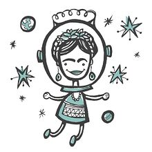 "Flying Frida". Projekt z dziedziny Projektowanie graficzne, Trad, c i jna ilustracja użytkownika Pupa Pupapop - 13.08.2014