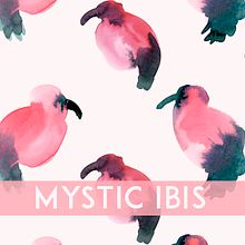 Mystic Ibis | Pattern. Product Design, Graphic Design, and Traditional illustration project by Ana Rey - 08.18.2014