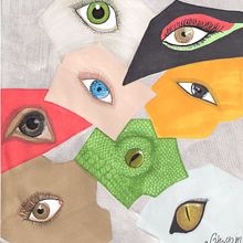 EyesbyEyes . % Vanesa Mateu Naranjo tarafından hazırlanan Geleneksel illüstras, Ve on projesi - 08.18.2014