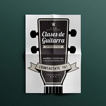 CLASES DE GUITARRA. Graphic Design project by Flor Leis - 08.18.2014