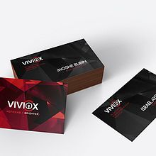 Viviox Business Cards. Br, ing & Identit project by Laura Del Rio - 08.19.2014