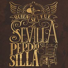 Quien se fue de Sevilla perdió su silla. Een project van  Ontwerp, Ontwerp van accessoires y Traditionele illustratie van Pepetto - 20.08.2014