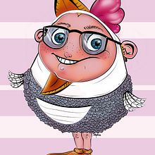 Ilustración niño pollo. Design, Traditional illustration, and Painting project by Sofía Ordóñez - 08.20.2014
