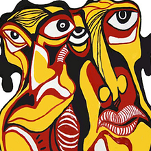 Double Face Print. Painting project by Laura Del Rio - 08.21.2014