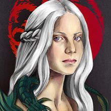 Daenerys Targaryen. Un progetto di Illustrazione tradizionale di Laura Torres Ranchal - 07.04.2014
