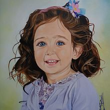 Dulce María - oil on wood, 40 x 50 cm. Un progetto di Pittura di José A. Romero2 - 06.09.2014