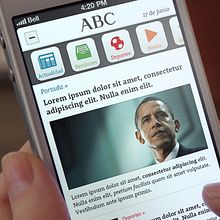 ABC (Mobile). Art Direction, Design, and UX / UI project by Juan Tejerina - 08.25.2014