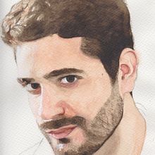 SELF PORTRAIT - Watercolor. Un progetto di Pittura di José A. Romero2 - 14.12.2013