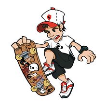 SK8 the WORLD. Traditional illustration project by David Ramos García - 04.30.2011