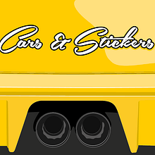 Cars & Stickers. Art Direction, Graphic Design, and Traditional illustration project by Gonzalo Sainz Sotomayor - 08.26.2014
