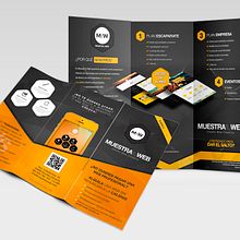 Tríptico Muestra tu Web. Een project van  Ontwerp y Grafisch ontwerp van Juan José Barceló - 27.08.2014