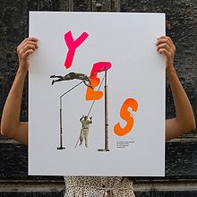 Y E S. Un proyecto de Ilustración tradicional, Serigrafía y Tipografía de Estudio Santa Rita - 28.08.2014