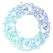 Floral circle. Design, Design gráfico, Ilustração tradicional, Ilustração digital e Ilustração vetorial projeto de Laura Sala - 31.08.2014