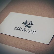 Logotipo Shave&Style. Een project van  Br, ing en identiteit,  Art direction y Grafisch ontwerp van Esther HIJANO MUÑOZ - 31.08.2014