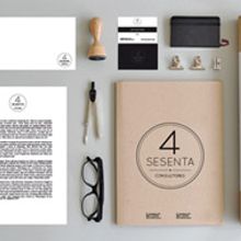 Branding 4 Sesenta Consultores. Br, ing, Identit, Creative Consulting, Art Direction, Editorial Design, Graphic Design, Marketing, Packaging, T, and pograph project by Babalua - 01.18.2014