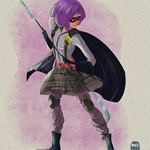 Hit Girl. Een project van Film, video en televisie, Ontwerp van personages, Redactioneel ontwerp y Traditionele illustratie van David Pavón Benítez - 03.09.2014