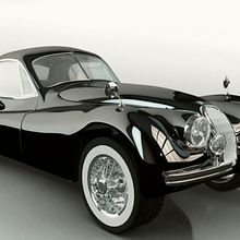 aguar XK120 FHC 1948 (Trabajo de postgrado diseño 3d en Maya). Un proyecto de 3D y Diseño de automoción de Javier Sancar - 03.03.2014