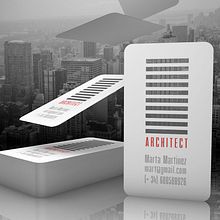 Tarjetas corporativas (Arquitectos). 3D, Architecture, Br, ing, Identit, and Graphic Design project by O'DOLERA - 09.04.2014