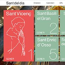 WEB LAYOUT - Calendario Santoral. Web Design project by Patrick Mompó - 09.07.2014