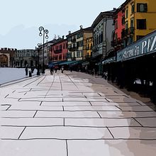 Verona. Un progetto di Belle arti, Design, Graphic design e Illustrazione tradizionale di Amalia Mora - 08.09.2014