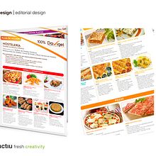 Davigel, diseño de carta. Design, Editorial Design, and Graphic Design project by Mediactiu estudio diseño grafico Barcelona - 09.08.2014