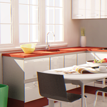 Kitchen. 3D, Architecture, and Design project by Alejandro Landero Fernández - 09.10.2014