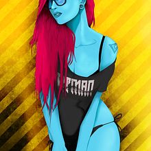 Cartel Pin Up. Un progetto di Illustrazione tradizionale di Saul Atmaner Garcia - 06.04.2013
