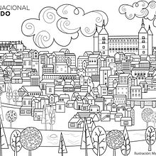 Ilustración Toledo para el Museo Nacional del Prado. Un projet de Illustration traditionnelle de Marta Jiménez - 13.08.2014