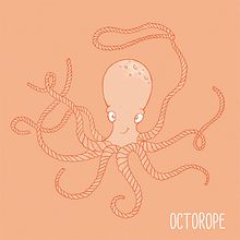 Ilustración aplicada. Octorope. Un projet de Design graphique et Illustration traditionnelle de Noelia Ibarra - 15.05.2014