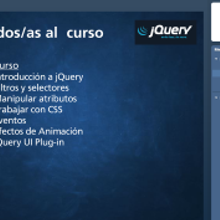 Desarrollo curso jQuery online. Een project van  Webdevelopment, Educatie y UX / UI van Formadores IT - 14.09.2014