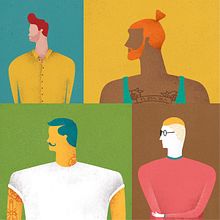 Men from now. Un progetto di Graphic design e Illustrazione tradizionale di David van der Veen - 03.02.2014