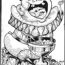 El rey. Arts, Crafts, and Traditional illustration project by maaq - 09.15.2014