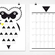 Calendario 2014-2015. Character Design, Editorial Design, Graphic Design, Traditional illustration, T, and pograph project by Elvira Rojas - 09.16.2014