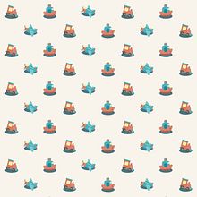 Good Trip pattern (Buen viaje). Graphic Design, and Traditional illustration project by Laura Liberal - 09.16.2014